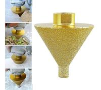 Punta diamantata smussata per smerigliatrici angolari, punta da trapano diamantata per svasatura da 38 mm/50 mm, punta conica diamantata, fresa per piastrelle in porcellana per doccia, adattatore