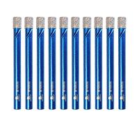 Punta Diamantate a Secco 6mm - BRSCHNITT punta diamantataper Seghe a Tazza per Granito, Marmo, Muratura, Cemento, Piastrelle/Ceramica,Kit di Punte Diamantate Brasate Sottovuoto（10 pezzi）