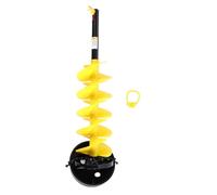 Punta elettrica a coclea di ghiaccio Bit di nylon a cordone resistente all'impatto leggero per gli appassionati di pesca sul ghiaccio 8 pollici di diametro 85 cm giallo