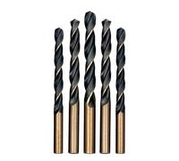 Punta elicoidale a gambo diritto Punta HSS in cobalto da 3 mm a 10 mm per foratura in acciaio inossidabile, metallurgia, stelo rotondo, alta durezza, parti di utensili elettrici. (8 mm)