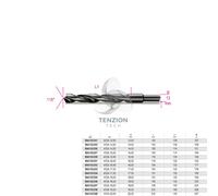 Punta Elicoidale Cilindrica Serie Corta HSS Codolo Ridotto - Beta 410A