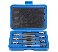 Punta Esagonale Extra Lunga 7 Pezzi Presa Shex Set di Sei Bit Set di Chiavi a Bussola 3/4/5/6/7/8/10 Mm Kit di Attrezzi per la Riparazione Dell'unità Dotato di Scatola di Immagazzinaggio, Lunghezza
