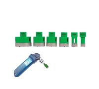 Punta for carotaggio diamantata Filettatura M14 for piastrelle in ceramica Set di punte for sega a tazza con custodia for foratura su granito, marmo e porcellana(6 Bits Set3)