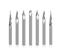 Punta for incisione PCB 3,175 mm Punte for intaglio a forma di V con gambo 10-90 gradi Punta for fresa CNC in metallo duro con punta 0,1 0,2 0,3 mm Fresa 3D(3.175mmx90Dx0.1)