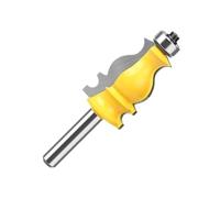 Punta for modellatura decorativa della fresa a spianare della taglierina a linea CNC da 1 pezz0, strumento for la lavorazione del legno in lega di tungsteno e cobalto(12.7mmX25.4mmX91mm)