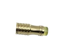 Punta for stampella in ottone con cuscinetto in gomma antiscivolo for la sostituzione dei piedini delle gambe delle sedie con bastoni da trekking(Inner Dia.19MM,1 Pc)