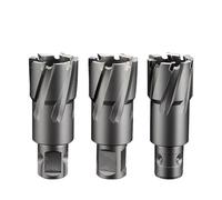 Punta for trapano a tazza con fresa anulare da 12-65 mm x 50, punta in carburo di tungsteno, lega dura(Fein Quick-in Shank,34x50)