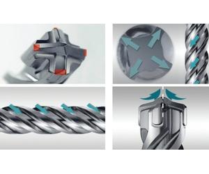 Punta foratura marmo-granito SDS-PLUS NEMESIS Makita 4 taglienti