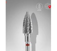 Punta fresa in carburo pigna rossa Expert 6mm Lunghezza 14mm- Staleks pro