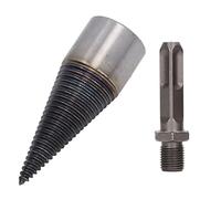 Punta in Acciaio al Carbonio con Rivestimento in Ti per Spaccalegna per Legno Ad Alta Durezza per Il Taglio Rapido di Tronchi per Lavoratori All'aperto (32MM)