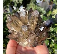 Punta in cristallo con cluster di inchiostro naturale decorazione della stanza (Size : 400g)