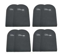 Punta in neoprene copre 4 coppie inverno scalda scalda elastica per le punie di piedi per andare in bicicletta da bagno di ghiaccio da trekking, grigio
