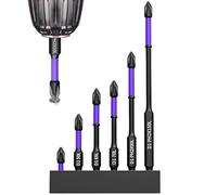 Punta magnetica per trapano a vite, set di bit magnetico, collegamento del cacciavite | Set di bombe cacciavriver d1 resistente agli shock, testa magnetica Kreuzschlitz con base di conservazione, ques