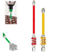 Punta magnetica Phillips con Spring, 2025 New Strong Magnetic Durability Screwdriver Drill Bitss Set, Spring Impact Non-Slip Hexagonal Electric Bit One Push to Eject Quickly (2 pezzi) a)