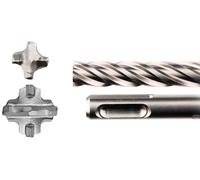 Makita E-14744 NEMESIS2 - Punta per trapano a percussione SDS-Plus, 16,0 x 215 mm, 1 pezzo, ideale per calcestruzzo, cemento armato, muratura