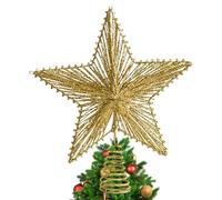 Punta Per Albero Di Natale Decorativa - Decorazione Con Glitter - Cima 'Albero Di Natale - Per Uso Sia Interno Che Esterno In Stile Vintage Per Casa E Fattoria