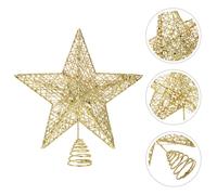 Punta Per Albero Di Natale Oro Topper Della Stella Dell'albero Puntale