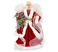 Punta per albero di Natale, punta per albero di Natale | Albero di Natale | Delicate, eleganti punte degli alberi, decorazioni per le vacanze con ali bianche per la casa