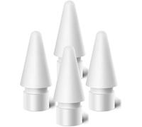 Punta per Apple Pencil, 4 Pezzi Punte Tips,Alta Sensibilità Punte, Punta Ricambio Accessori, per Apple Pencil 1a e 2a Generazione, Compatibile con Punte Apple Pencil,（Bianco）