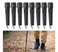 Punta per Bastoncini Trekking,RoadLoo 8 Pezzi Bastoncini da Trekking Punta Alpenstock Acciaio Asta Ricambio Portatile Punta Alpenstock per Bastone da Trekking Accessorio Bastoncino da Escursionismo