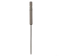 Punta per cacciavite elettrico a croce con gambo rotondo da 4 mm per serie 800, Ph00, Ph0, Ph1, Ph2, acciaio legato, argento (4 x 80 x 1,6PH00)