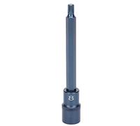 Punta per cacciavite in acciaio legato a 12 punti ad alta durezza 1/2 porta di azionamento per chiave a cricchetto Meccanica professionale Materiale S2 Lunghezza 140 mm