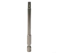Punta per cacciavite Torx T40 da 75 mm con testa magnetica, codolo esagonale da 1/4", in lega di acciaio, per progetti domestici fai da te e luoghi di lavoro, argento (per foro T25)