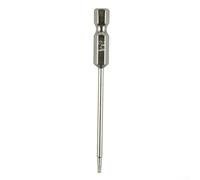 Punta per cacciavite Torx T40 da 75 mm con testa magnetica, codolo esagonale da 6,35 mm, in lega di acciaio, per progetti domestici fai da te e luoghi di lavoro, argento (foro T7)