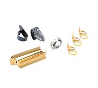 Punta per dito scorrevole per chitarra in metallo professionale che copre la compatibilità con la maggior parte degli strumenti a corda