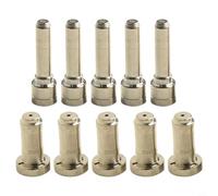 Punta per elettrodo al plasma da 0,96 mm per PCM-500i, PT-31XL, kit di materiali di consumo per taglio al plasma con coppa di protezione per ugello ad anello 30 A, 50 pezzi