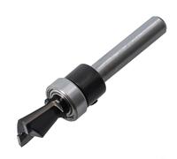 Punta per fresa a coda di rondine in carburo di precisione con cuscinetto inferiore, codolo da 6,35 mm x 12,7 cm, per tagli netti