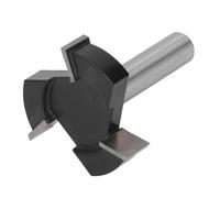 Punta per Fresa a Forma di T a 3 Denti, Fresa per Legno CNC, Gambo 12 Mm, Diametro di Taglio 49 Mm, Adatta per Scanalatura del Legno, Taglio di Legno, MDF, Truciolato, Acrilico