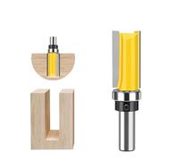 Punta per fresa con codolo da 12 mm, guida per cuscinetti, lunghezza di taglio 21 mm, totale 40 mm per finiture e scanalature a filo