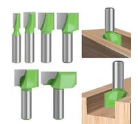 Punta per fresa inferiore in carburo per la pulizia, codolo da 12,7 mm, per trimmer elettrico, centri di lavoro CNC, adatta per legno, acrilico, MDF, PVC (25 mm)