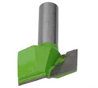 Punta per fresa inferiore in carburo per la pulizia, codolo da 12,7 mm, per trimmer elettrico, centri di lavoro CNC, adatta per legno, acrilico, MDF, PVC (40 mm)