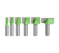 Punta per fresa inferiore in carburo per la pulizia, codolo da 12,7 mm, per trimmer elettrico, centri di lavoro CNC, adatta per legno, acrilico, MDF, PVC (10 mm)