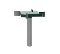 Punta per fresatrice CNC Spoilboard, 4 ali, diametro di taglio 40 mm, punta per pialla in carburo con altezza di taglio da 1/4 di pollice per lavorazione del legno