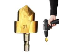 Punta per lavello, Punta per Lavello, Alesatore per punte coniche svasatrici, Punta per alesatura per tubi, protezione accessori in PVC, punta a cambio rapido gambo