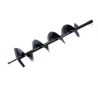 Punta per Mototrivella a Scoppio | Diametro 20 cm | Lunghezza Utile 60 cm | Lunghezza Totale 80 cm | Diametro Attacco 2 cm | Doppia Spirale | in Acciaio