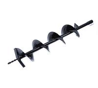 Punta per Mototrivella a Scoppio | Diametro 25 cm | Lunghezza Utile 60 cm | Lunghezza Totale 80 cm | Diametro Attacco 2 cm | Doppia Spirale | in Acciaio