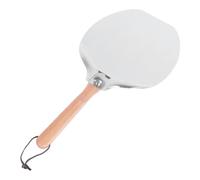 Punta per Pizza in Metallo con Manico in Legno Pieghevole e Acciaio Inossidabile, Paddle di Pizza in Alluminio per Facile Stoccaggio, Rotazione per Pizza, Pasta, Pane e Pasticceria