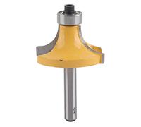 Punta per Router 1/4 di Pollice Arrotondata, Fresa per Legno con Punta in Metallo Duro, Accessorio per Falegnameria, Lavorazione del Legno, Angolo Arrotondato, Ricambio per Router da Taglio
