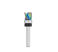 Punta per router in carburo massiccio 12,7x25,4 mm cuscinetto a gambo 1/4 rifila