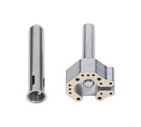 Punta per saldatore bimetallico compatibile con 936 stazioni di saldatura Dual-Metal Controllo preciso del calore argento per riparazione controller di gioco e manutenzione del circuito stampato Quick