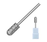 Punta per smerigliatrice a cilindro in acciaio rimozione precisa ' acrilico e lucidatura delle unghie levigate Strumento per salone Punte da trapano professionali per salone Acciaio