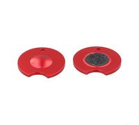 Punta per stecca da biliardo in lega di alluminio con strumento laterale per mantenere le punte delle stecche da biliardo e migliorare l'adesione del gesso durante il gioco (rosso)