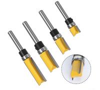 Punta per taglio a filo con gambo dritto da 6 mm, progettata per l'uso in macchine per incidere e trimmer per attività di modellatura del legno accurate (20)