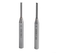 Punta per tct Dritta 1/4 Pollice per Bordatrice Punta per tct(2PCS) | Taglio netto, doppio bordo affilato, per ideale per bordature precise su e derivati