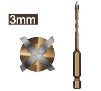 Punta per trapano a croce - 3mm