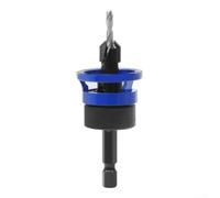 Punta per trapano con limitatore di nucleo con gambo da 9,5 mm e svasatura integrata per un uso affidabile della lavorazione del legno su cerniere e progetti personalizzati per cassetti (9,5 x 3,2)